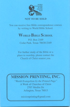The Christian in the Church - back cover (29K)