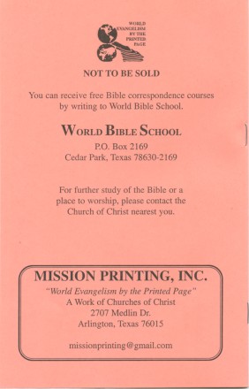 The Death of Christ - back cover (26K)
