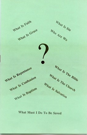 What Must I Do to be Saved - cover (23K)